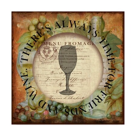 Trademark Fine Art Art Licensing Studio 'Circled Wine 1' Canvas Art, 35x35 ALI38579-C3535GG